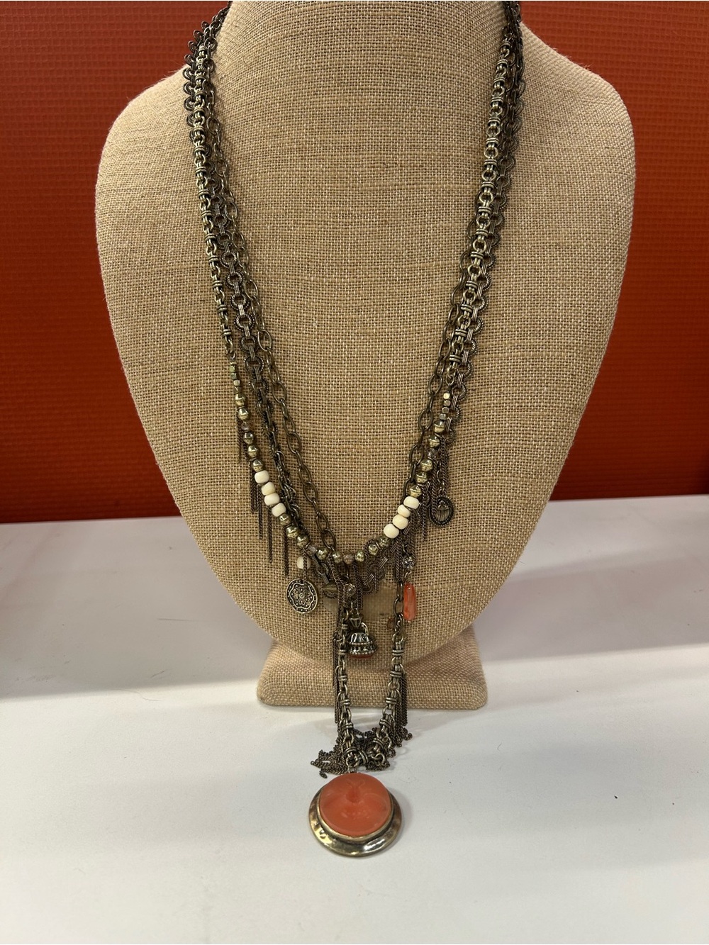 Retired Silpada K&R Bohemian Blossom multi strand convertible necklace. Stunning - Picture 2 of 16